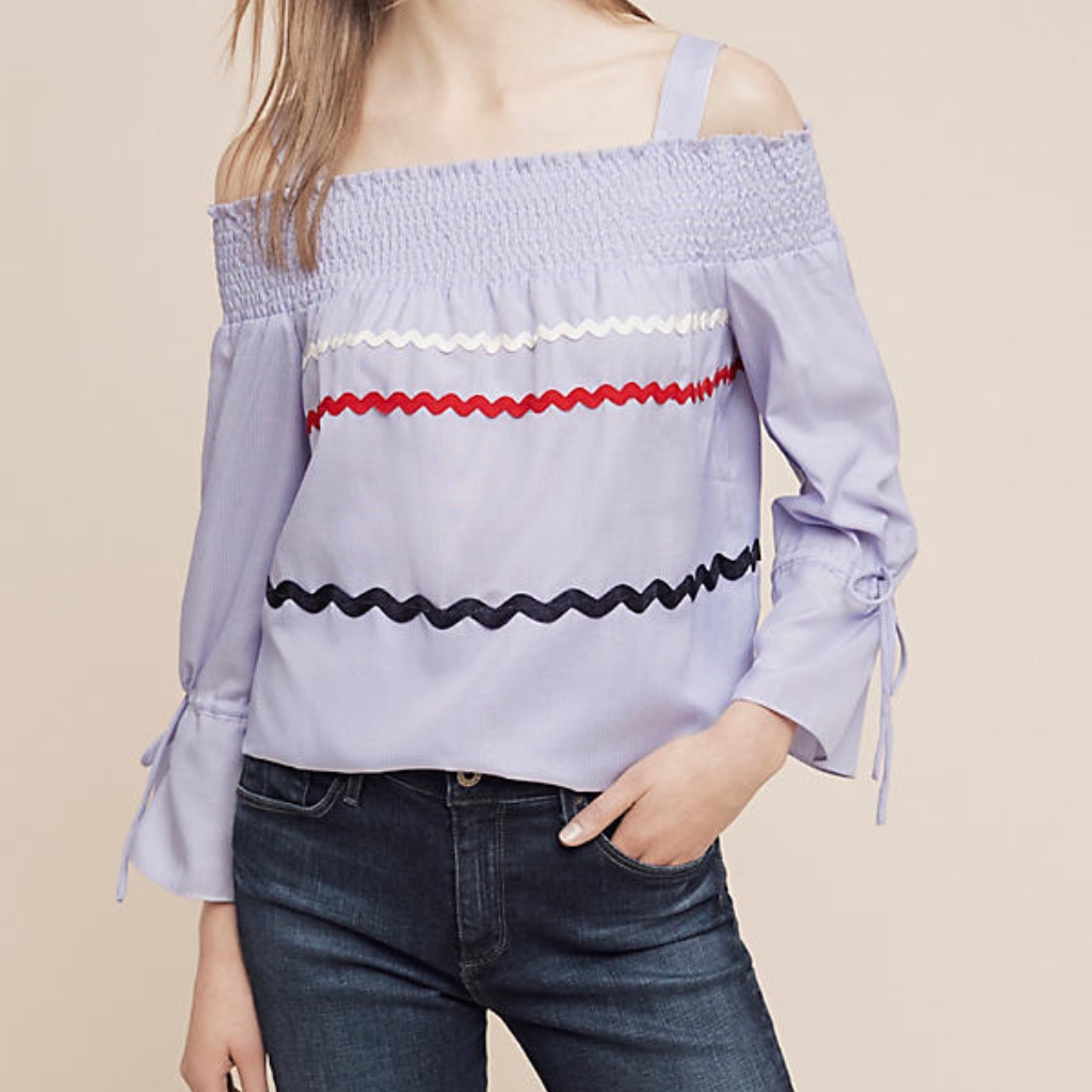 Maeve Open-Shoulder Top